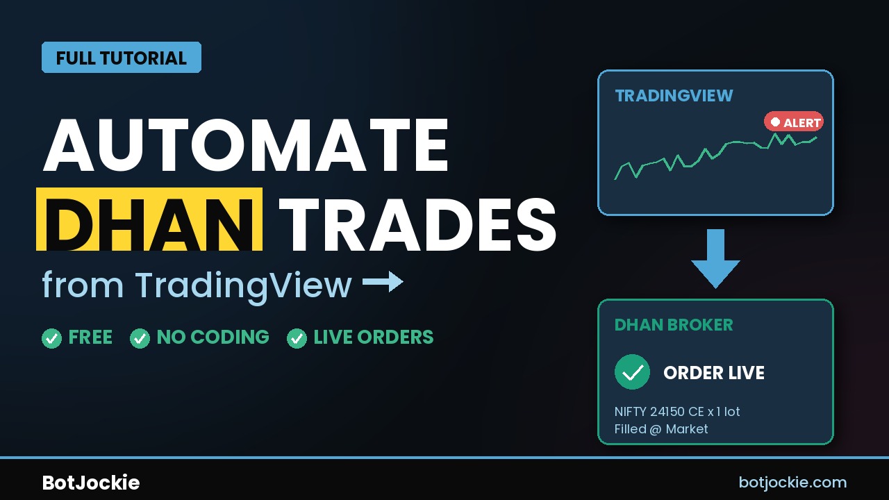 Dhan TradingView Webhook Tutorial — click to play
